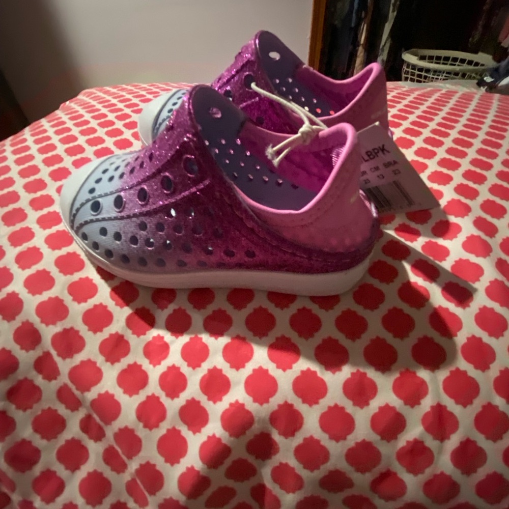 Skechers Purple and Pink Water Shoes with Breathable Design